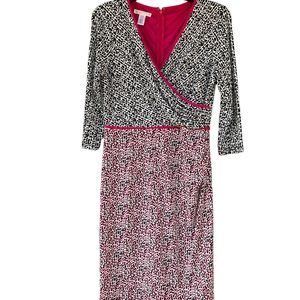 London Times Women’s Zebra Print Dress, NWT